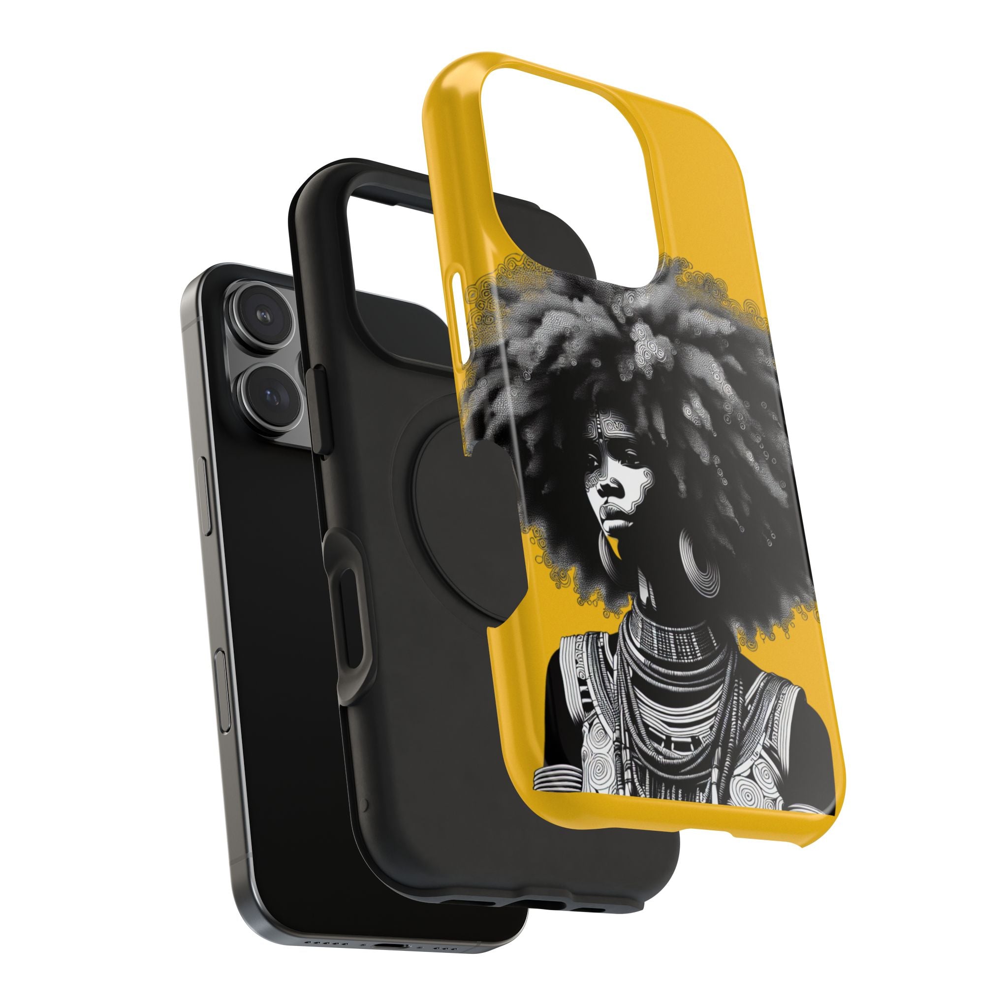 Bold African Art Impact Resistant  Phone Case