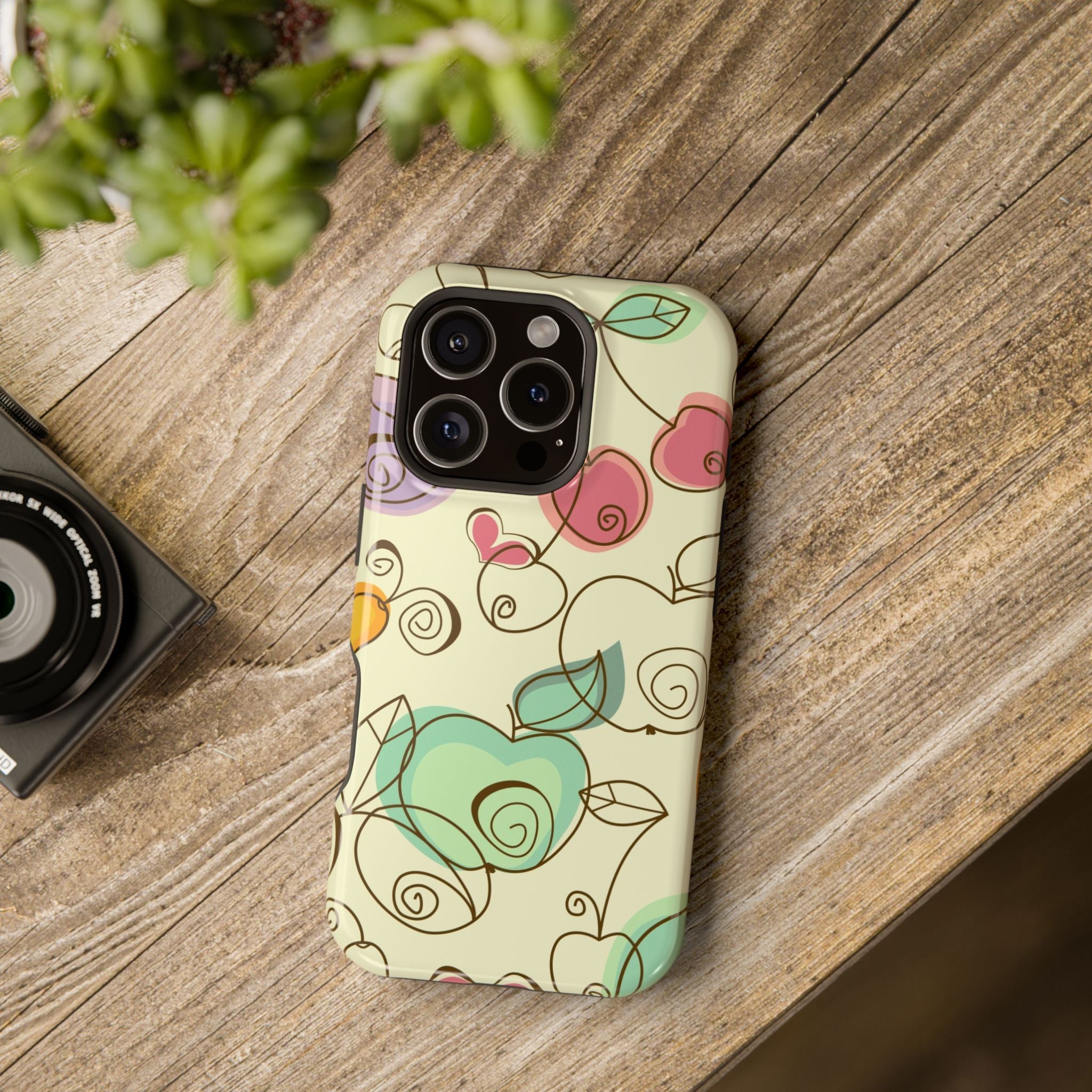 Colorful Floral Phone Case, Impact-Resistant