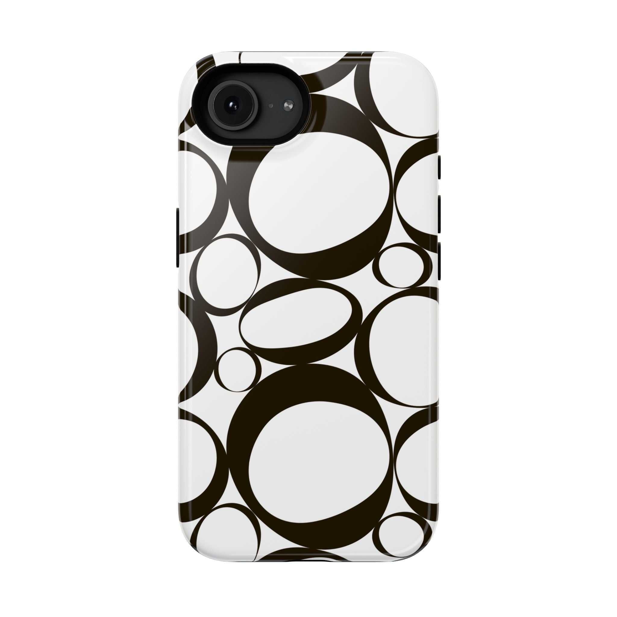 Black & White Impact-Resistant Phone Case - Durable