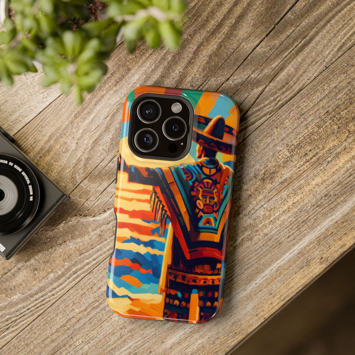 Aztec Sunset Phone Case — Impact‑Resistant Protective Cover