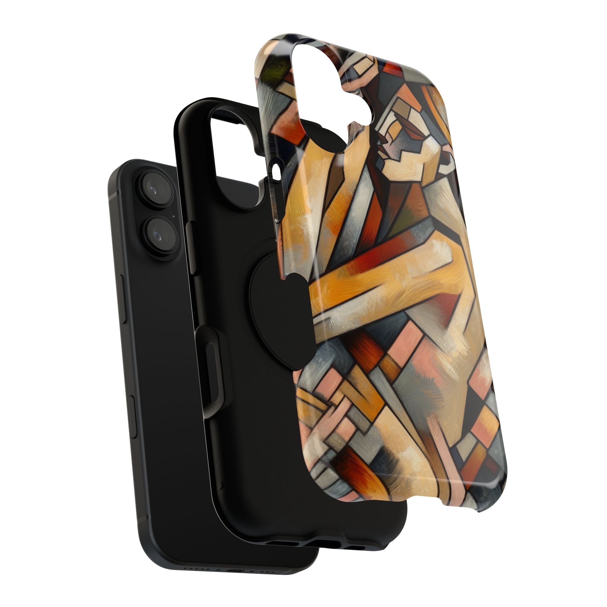 Impact Resistant Phone Case - Sleeping  Woman Abstract