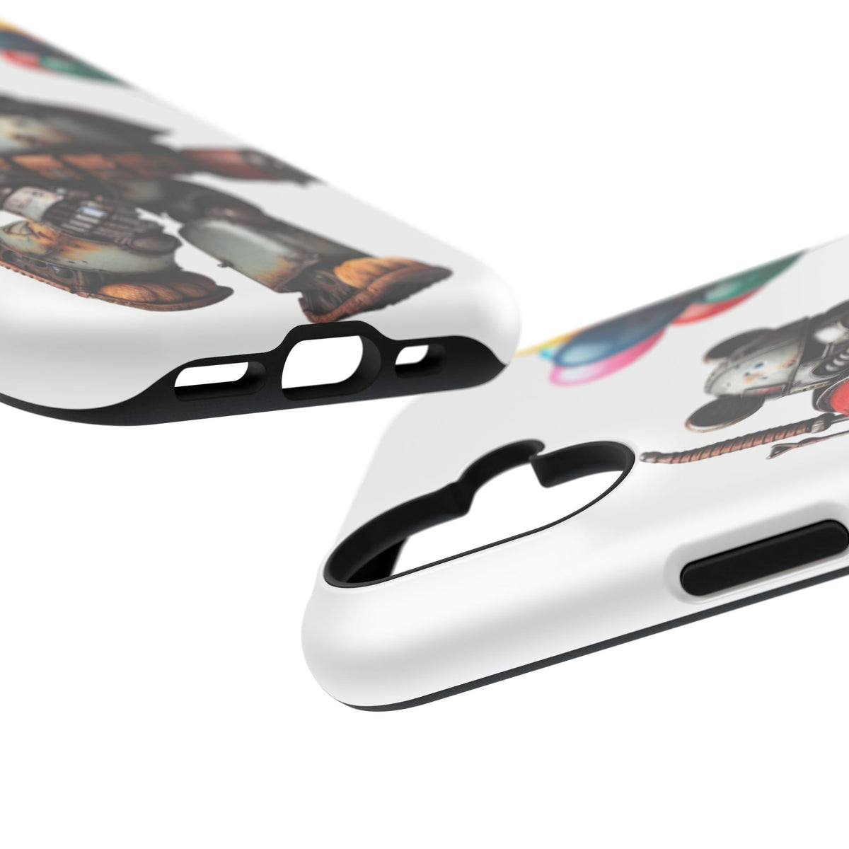 Armored Bear with Balloons Impact-Resistant Galaxy Cute Phone Cases