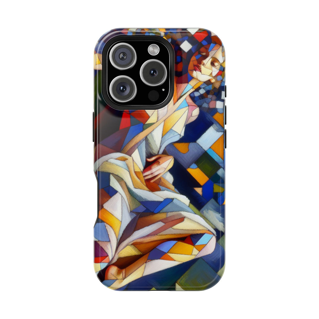 Stained Glass Angel Phone Case - Impact Resistant Art Phone Cover