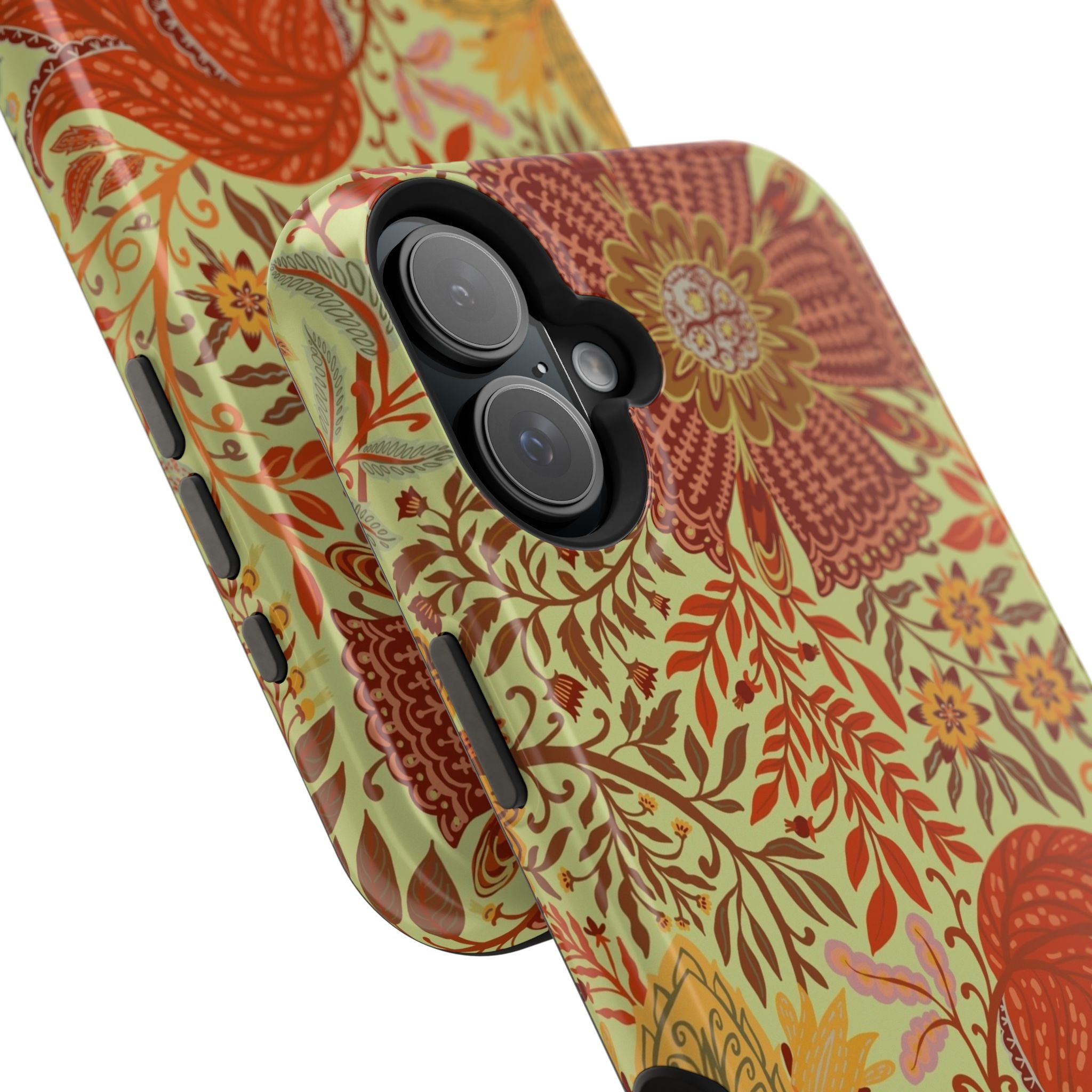 Floral Paisley Magnetic Impact-Resistant Phone Case