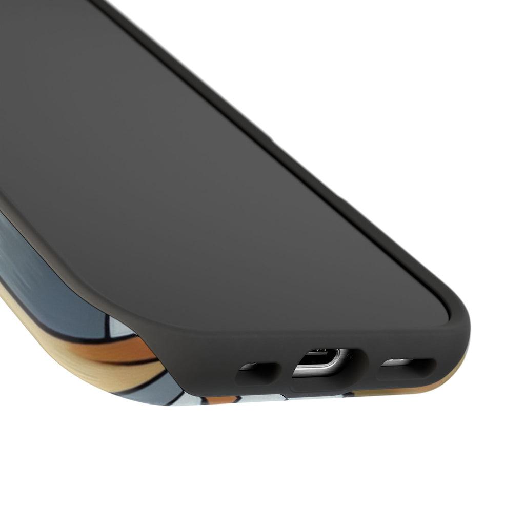 Impact-Resistant Phone Case — Modern Geometric Portrait Design