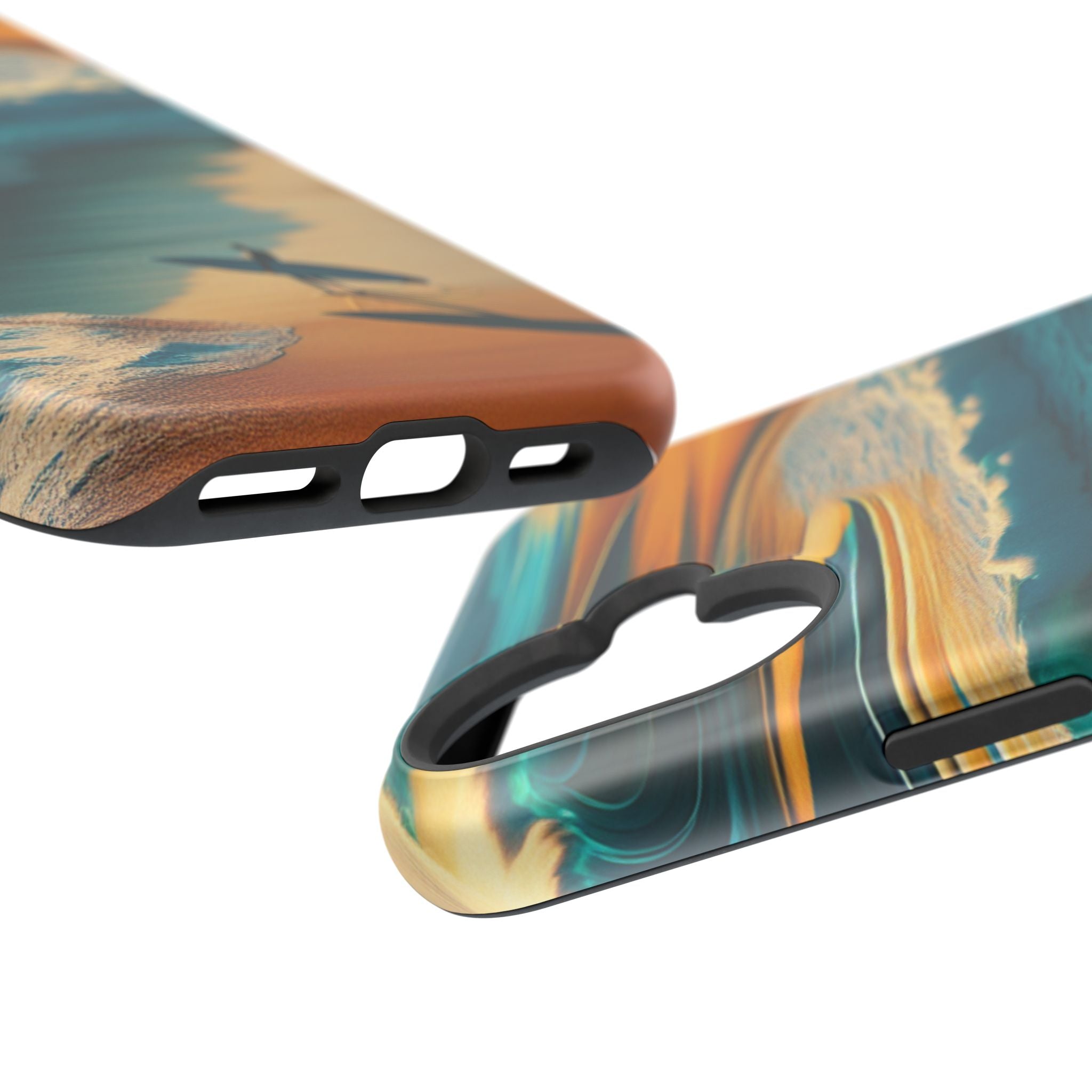 Impact Resistant Phone Case, Surf Wave Beach Lovers, Ocean Waves Design