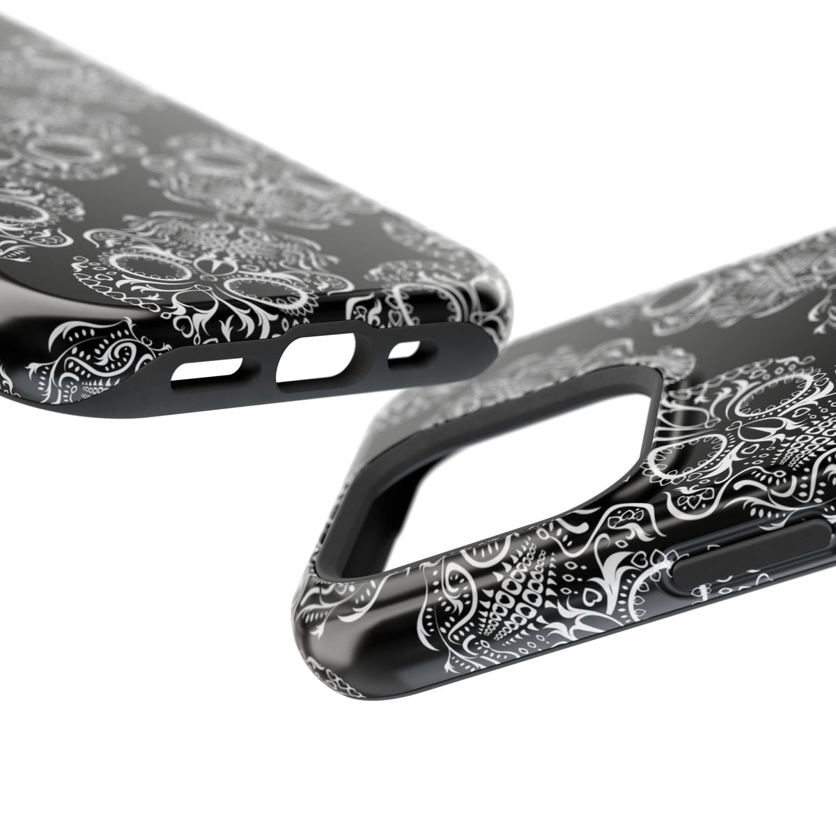 Skull Pattern Black & White Gothic Tough Cases for iPhone