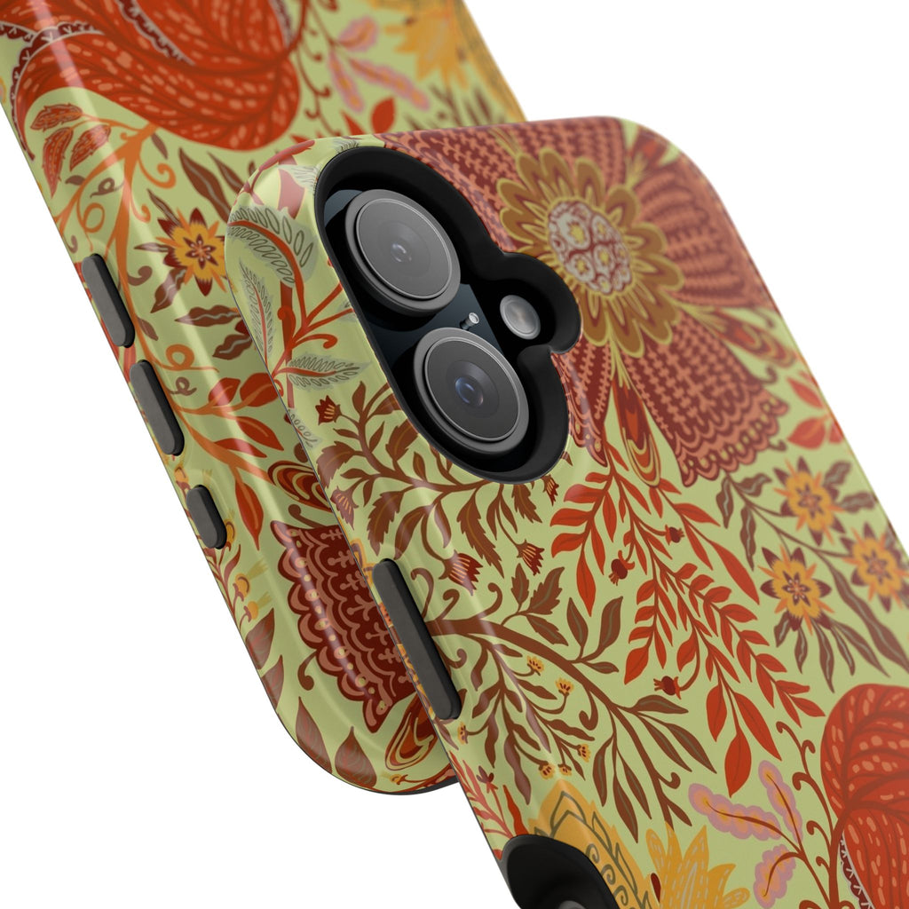 Floral Paisley Magnetic Impact-Resistant Phone Case
