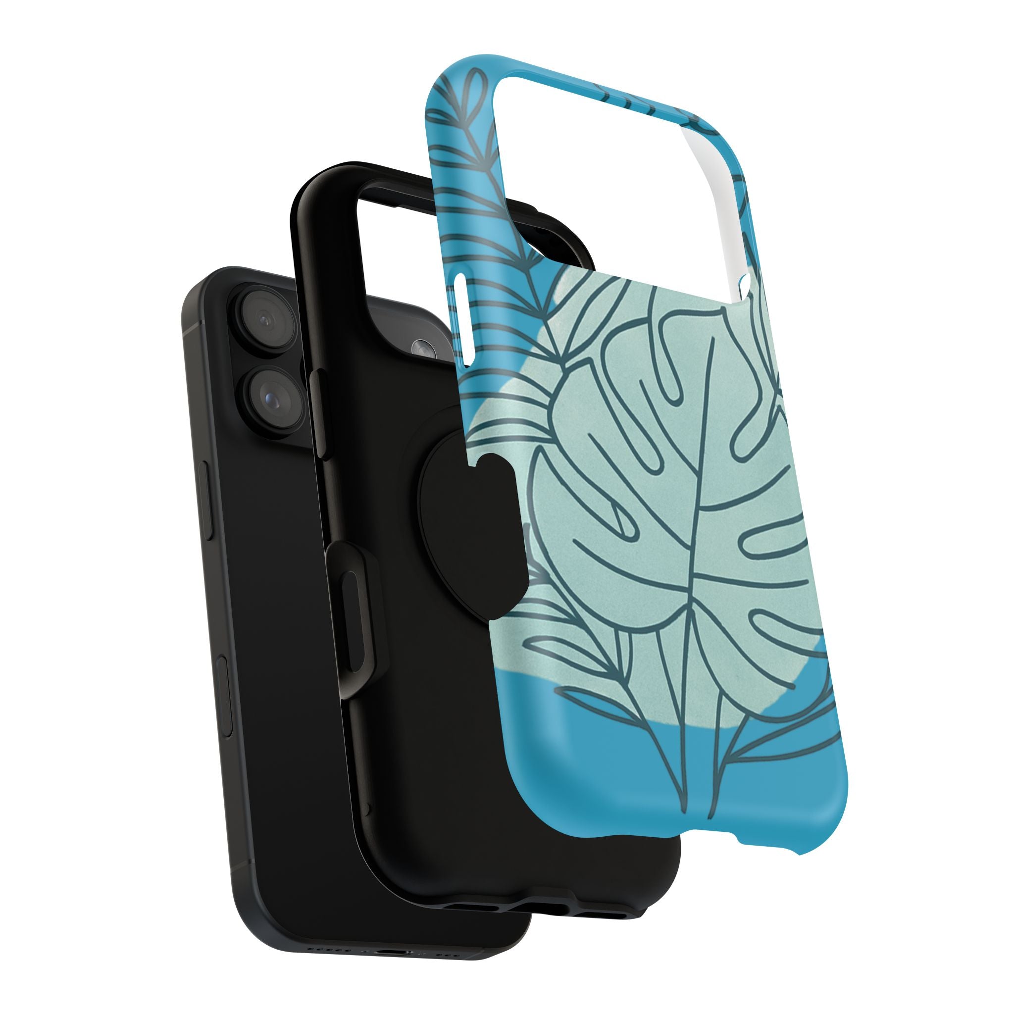 Tropical Floral Phone Case, Impact-Resistant