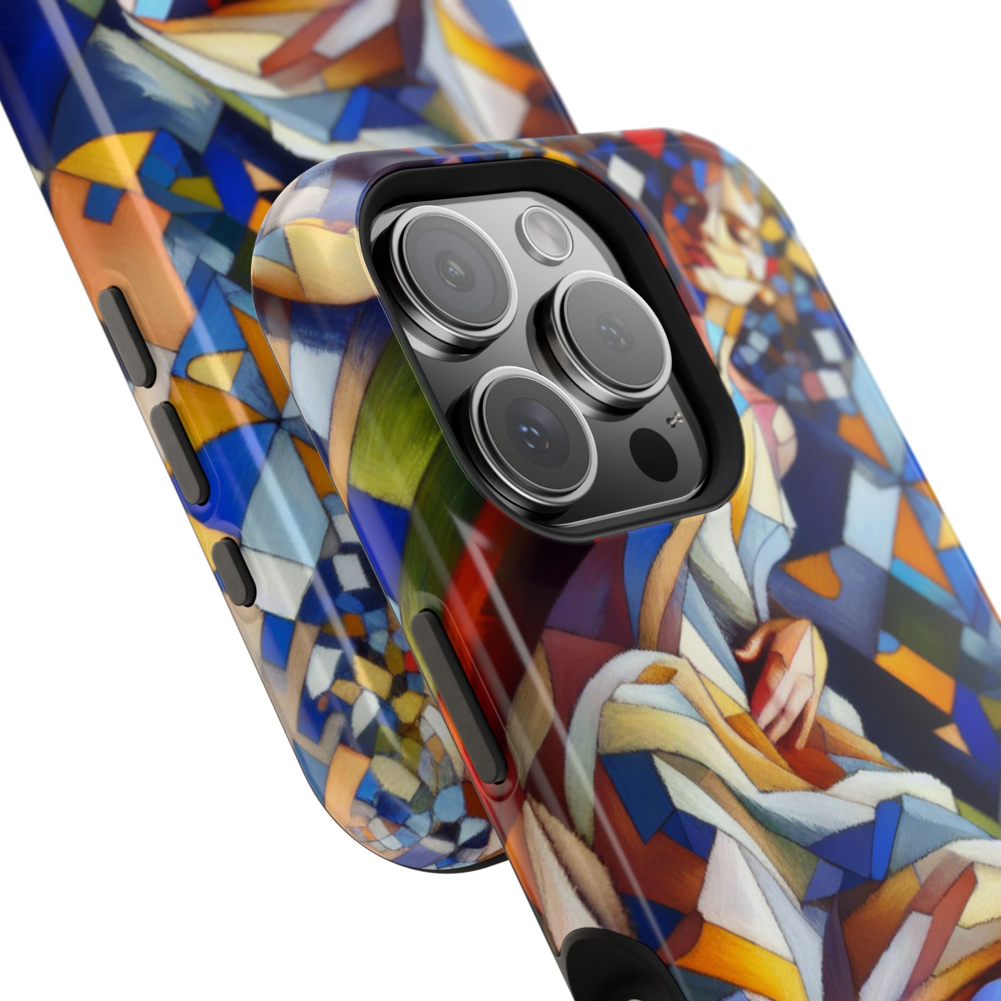 Abstract Stained Glass Dragon Impact Phone Case