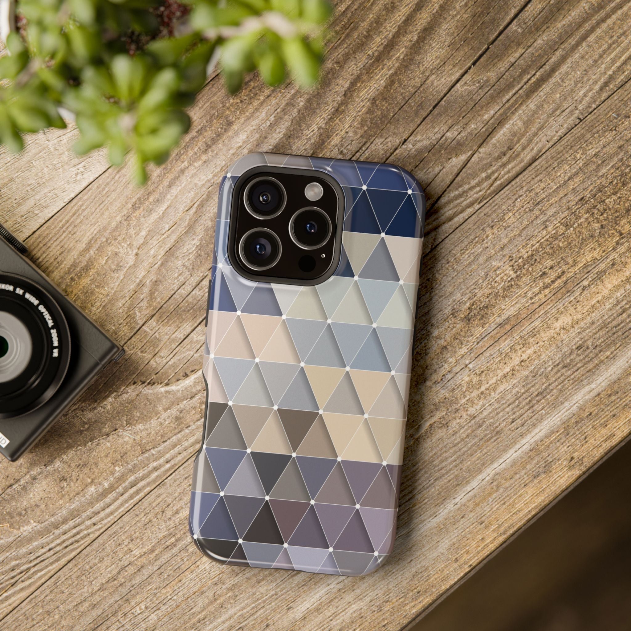 Geometric Phone Case - Stylish Impact-Resistant
