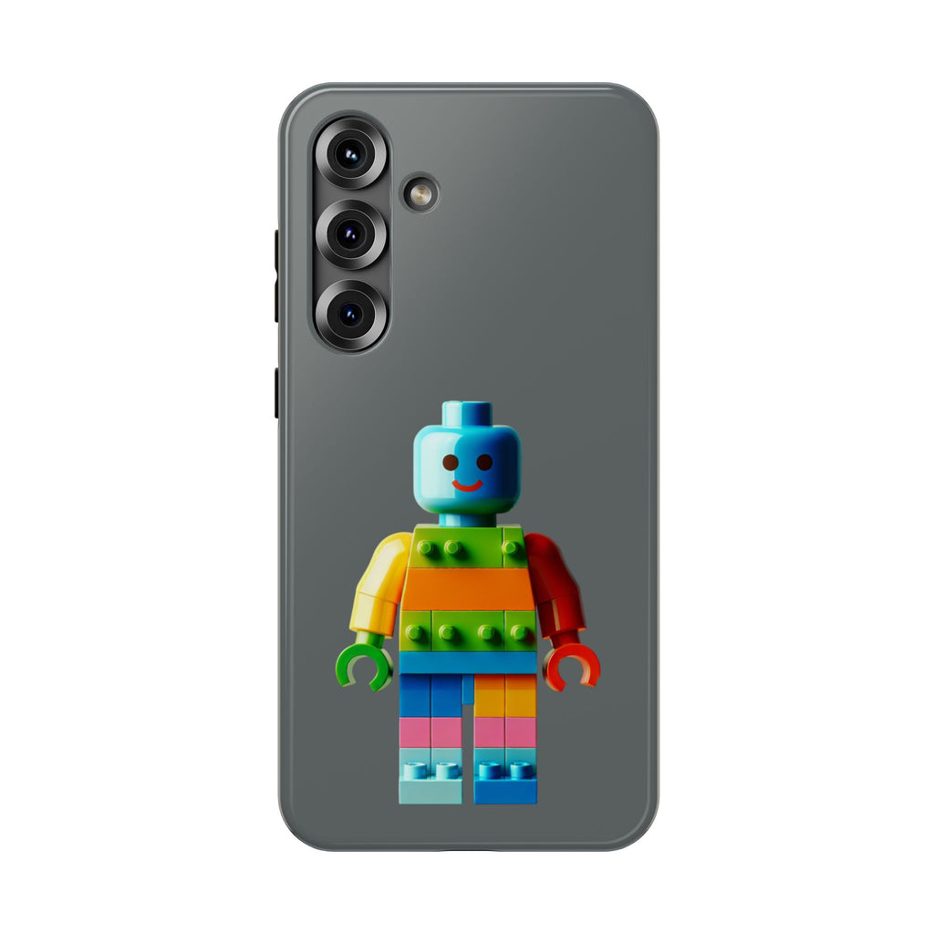 Rainbow Brick Minifigure Impact-Resistant Phone Case