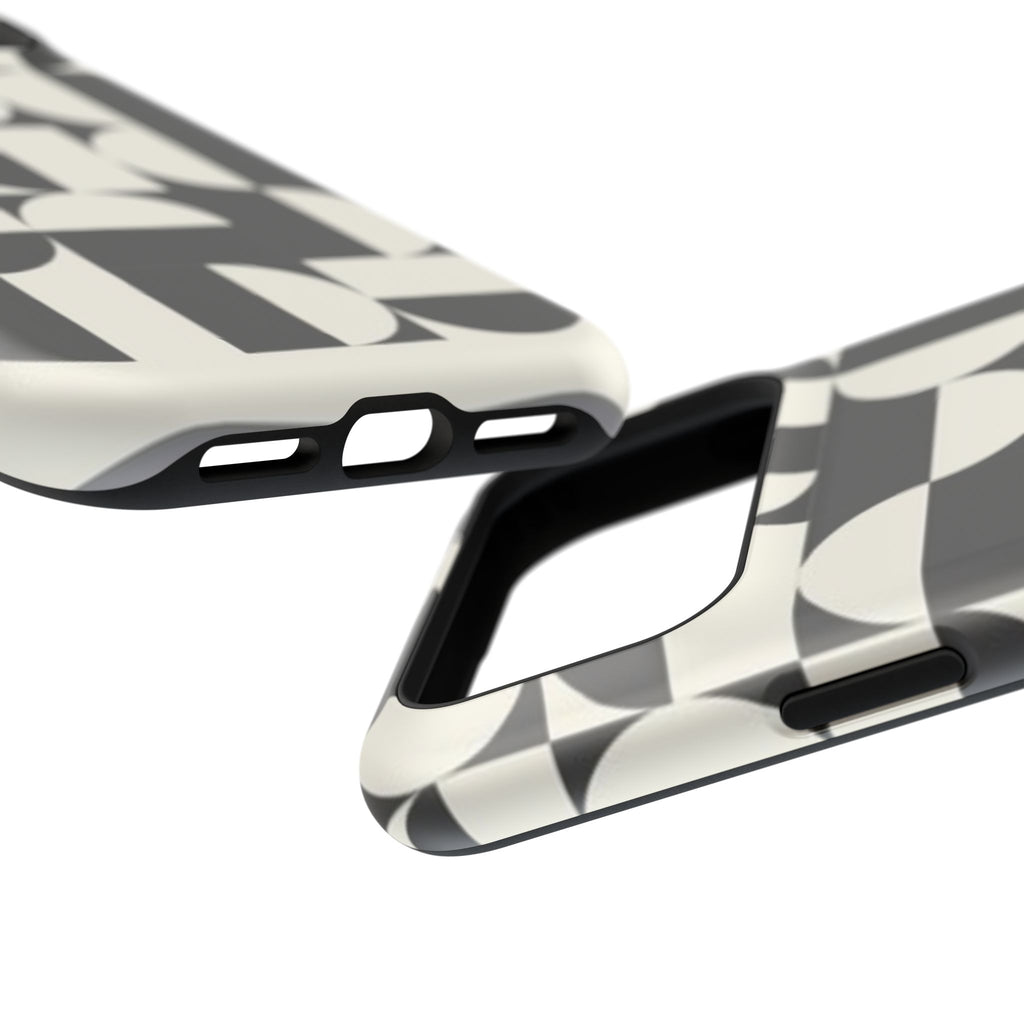 Black and White Design Impact-Resistant Case