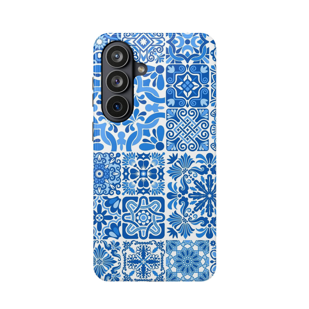 Blue Mediterranean Tile Impact-Resistant Phone Case