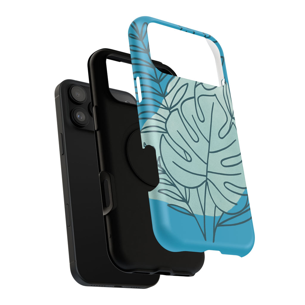 Tropical Floral Phone Case, Impact-Resistant