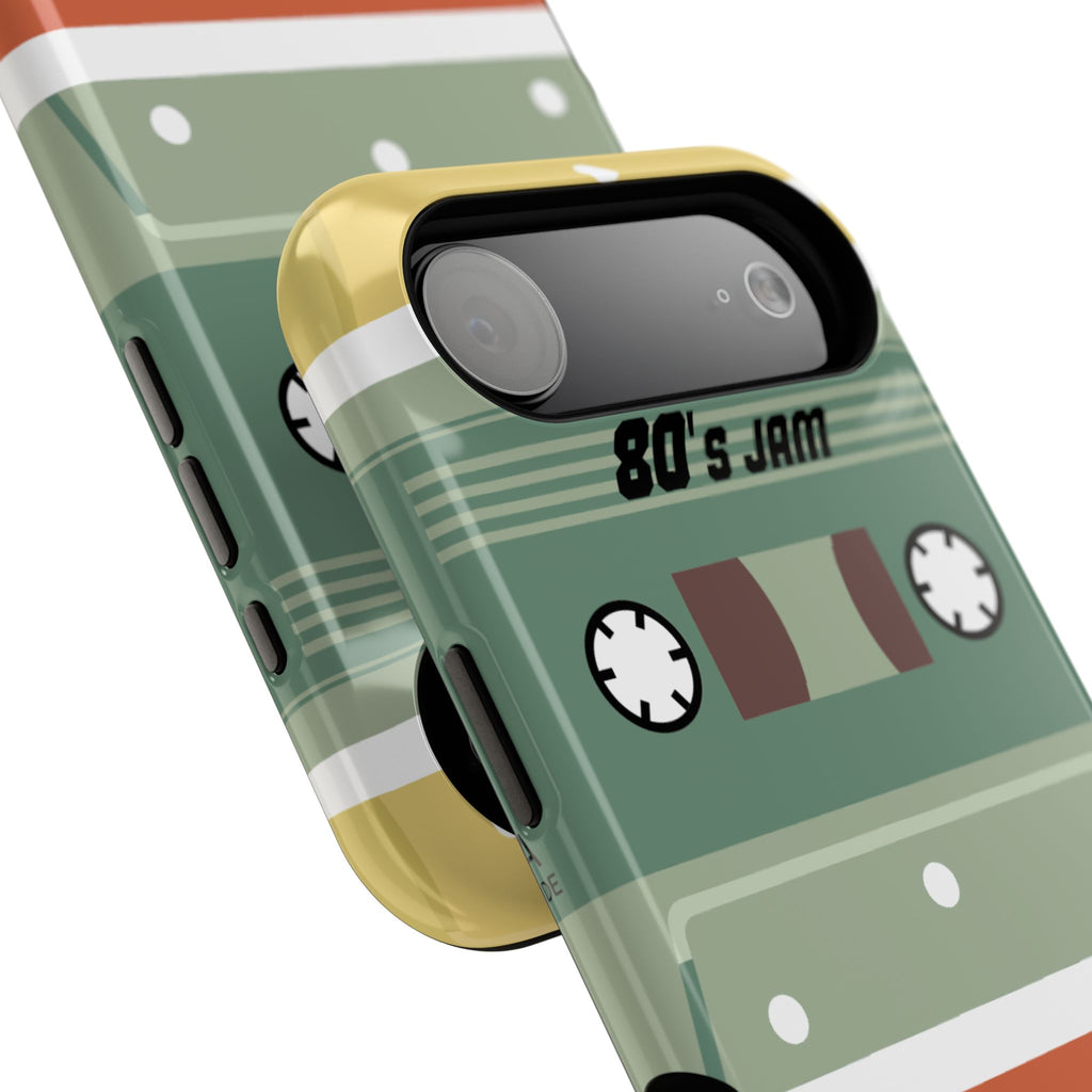 Retro Cassette Tape Impact-Resistant Phone Case — '80s Jam Vintage Music Design