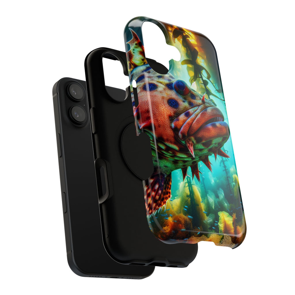 Sea Life Phone Case — Colorful Underwater Fish Impact-Resistant Case