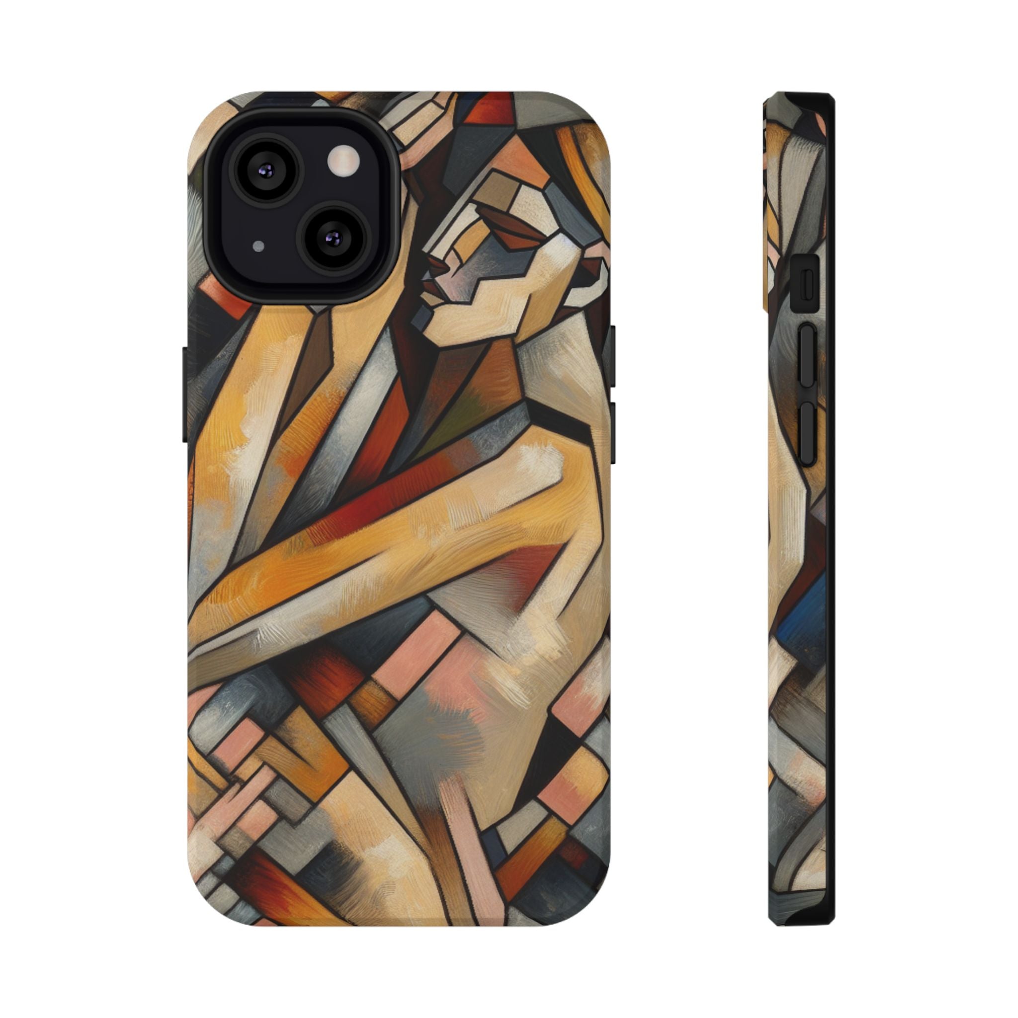 Impact Resistant Phone Case - Woman Abstract Design