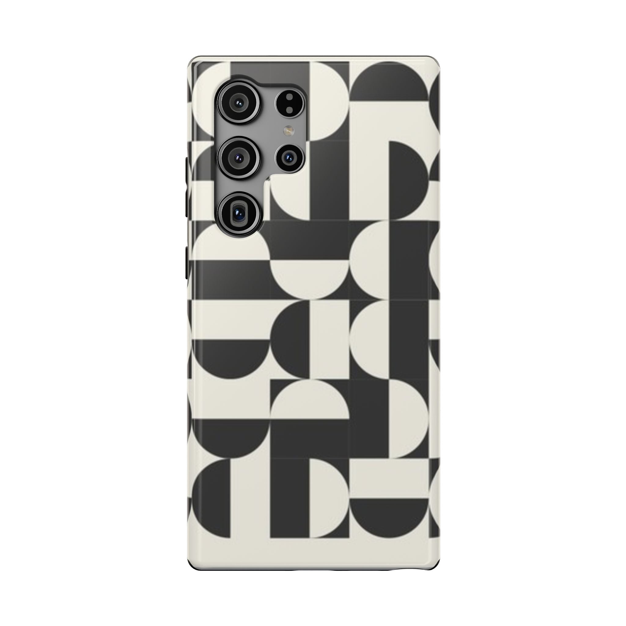 Black and White Design Impact-Resistant Case