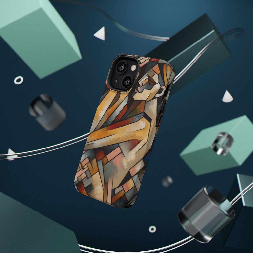 Impact Resistant Phone Case - Woman Abstract Design