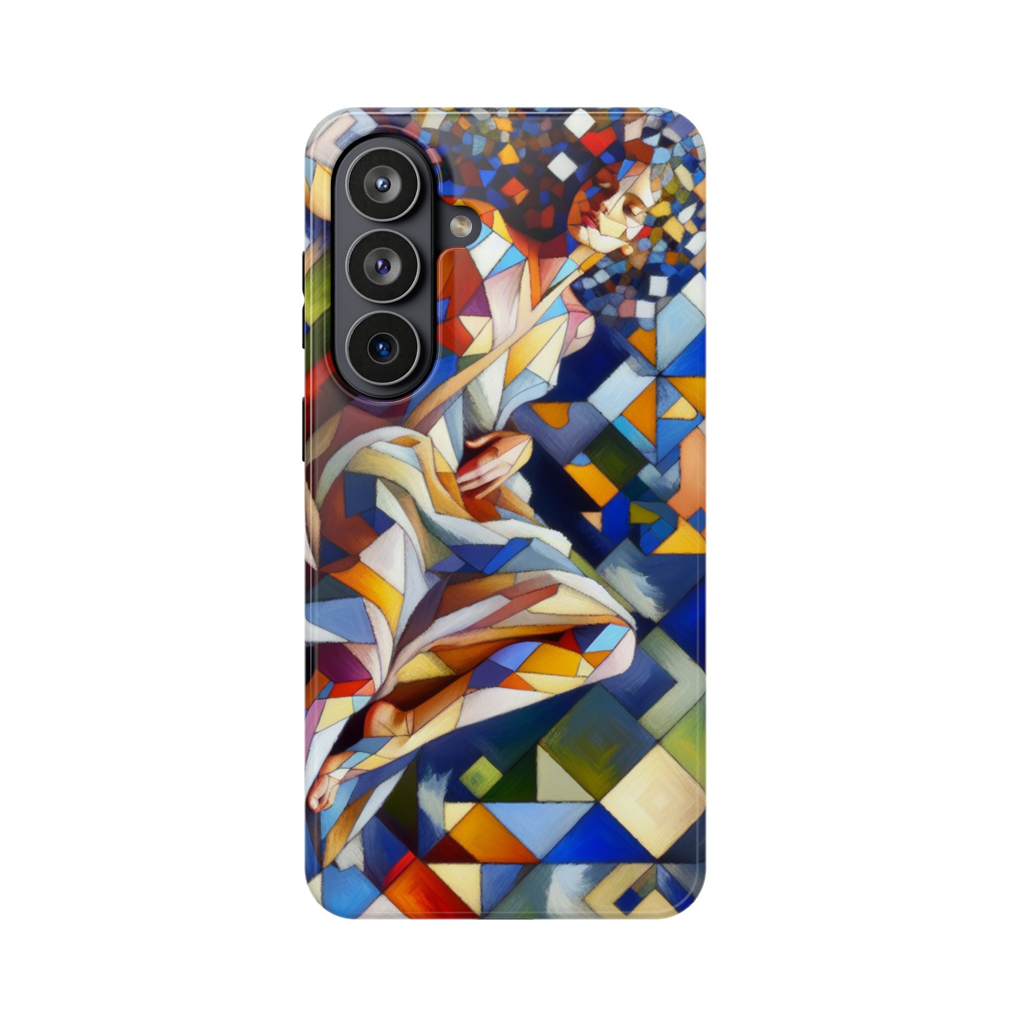 Abstract Stained Glass Dragon Impact Phone Case