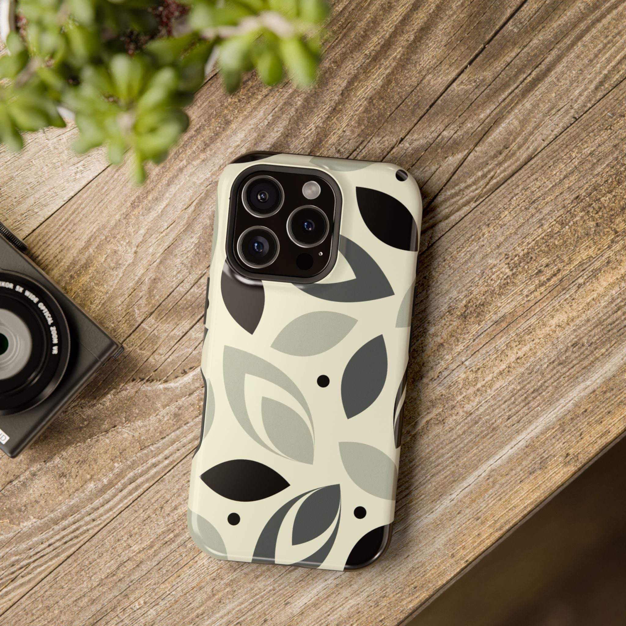 Modern Leaf Impact-Resistant Phone Cases