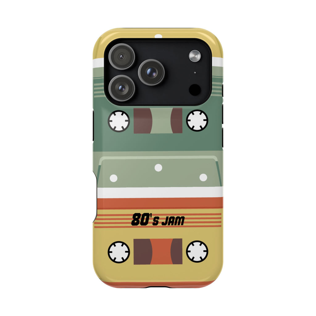 Retro Cassette Tape Impact-Resistant Phone Case — '80s Jam Vintage Music Design