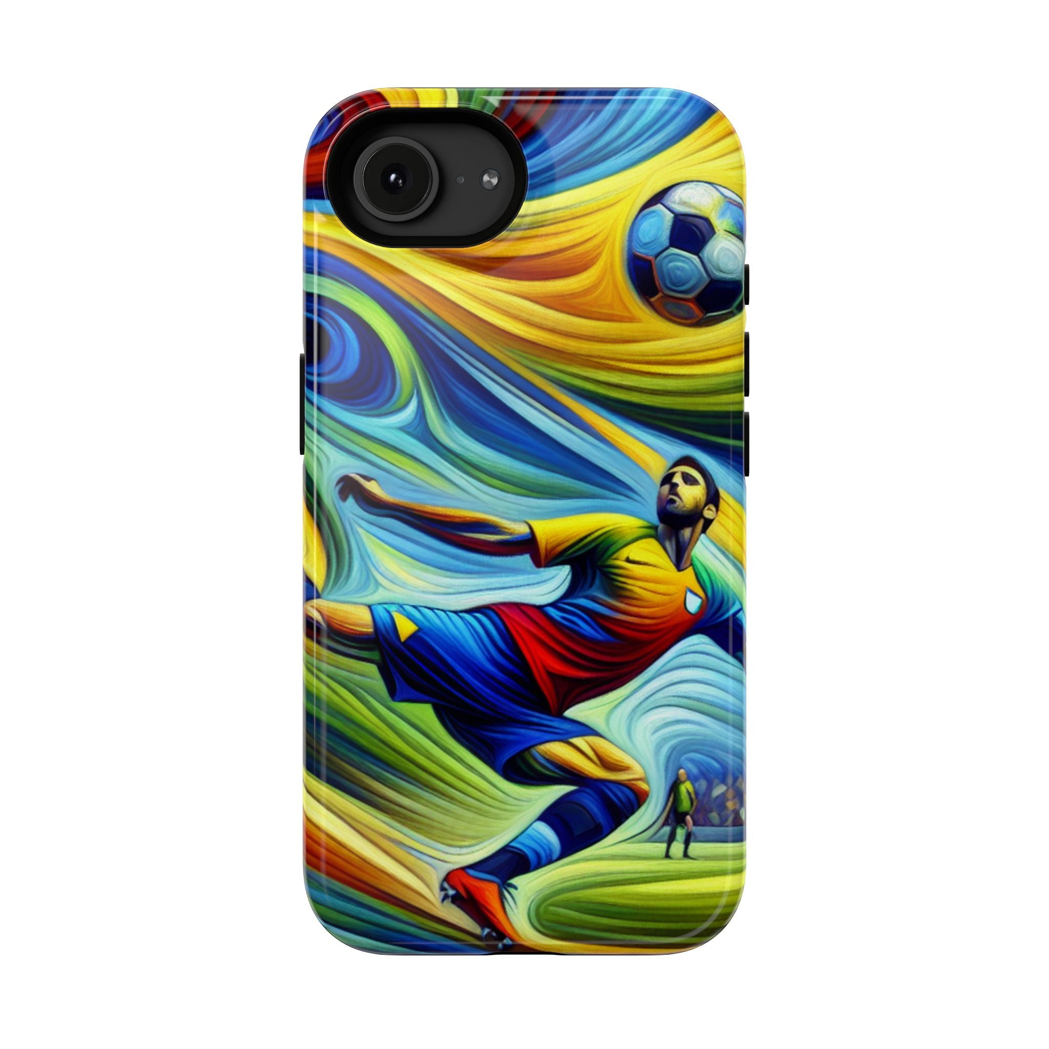 Colorful Soccer Impact Resistant Phone Case