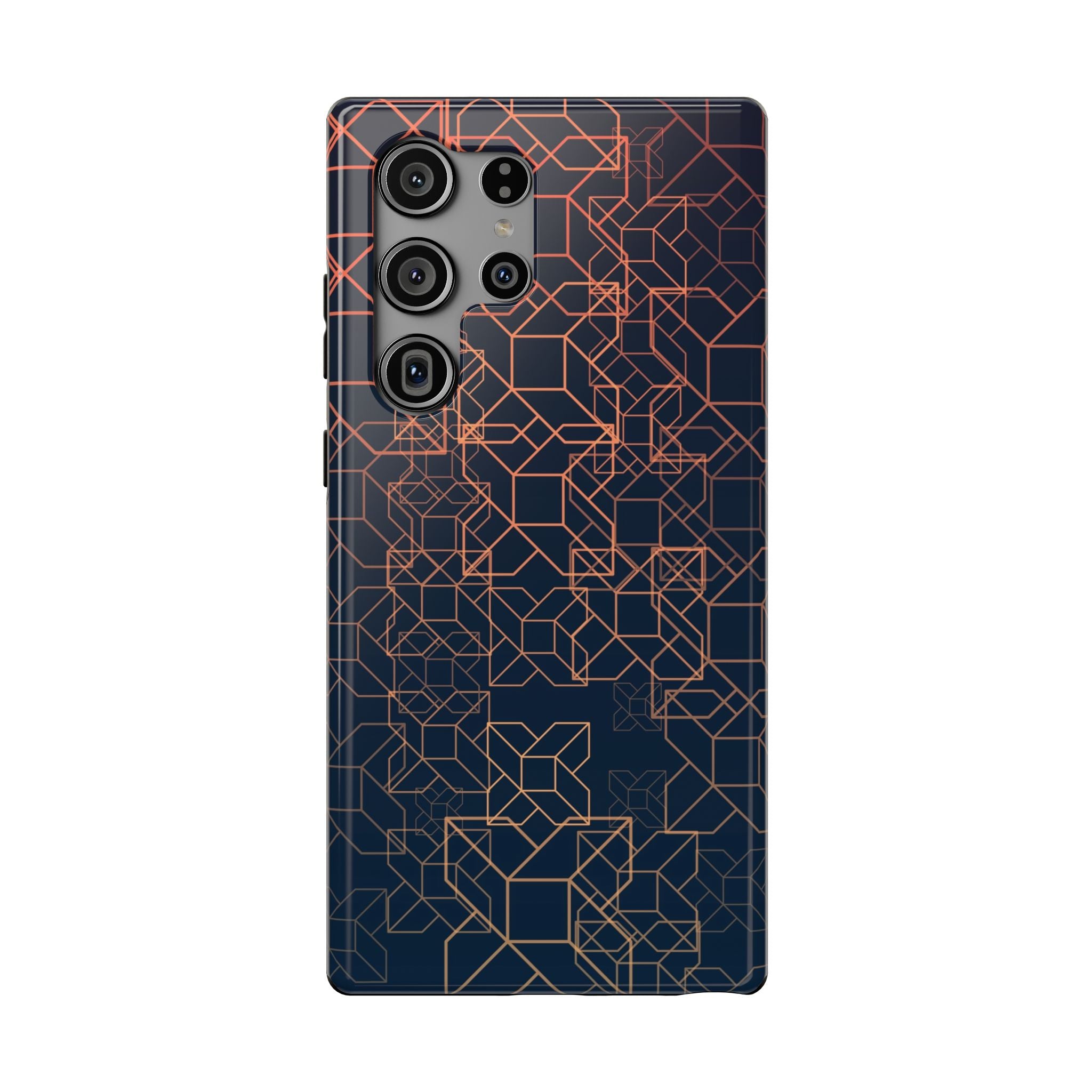 Geometric Pattern Phone Case, Durable Impact-Resistant