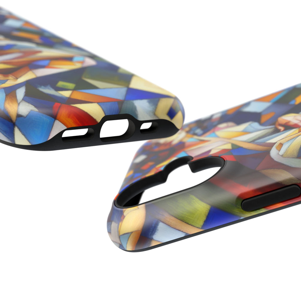 Abstract Stained Glass Dragon Impact Phone Case