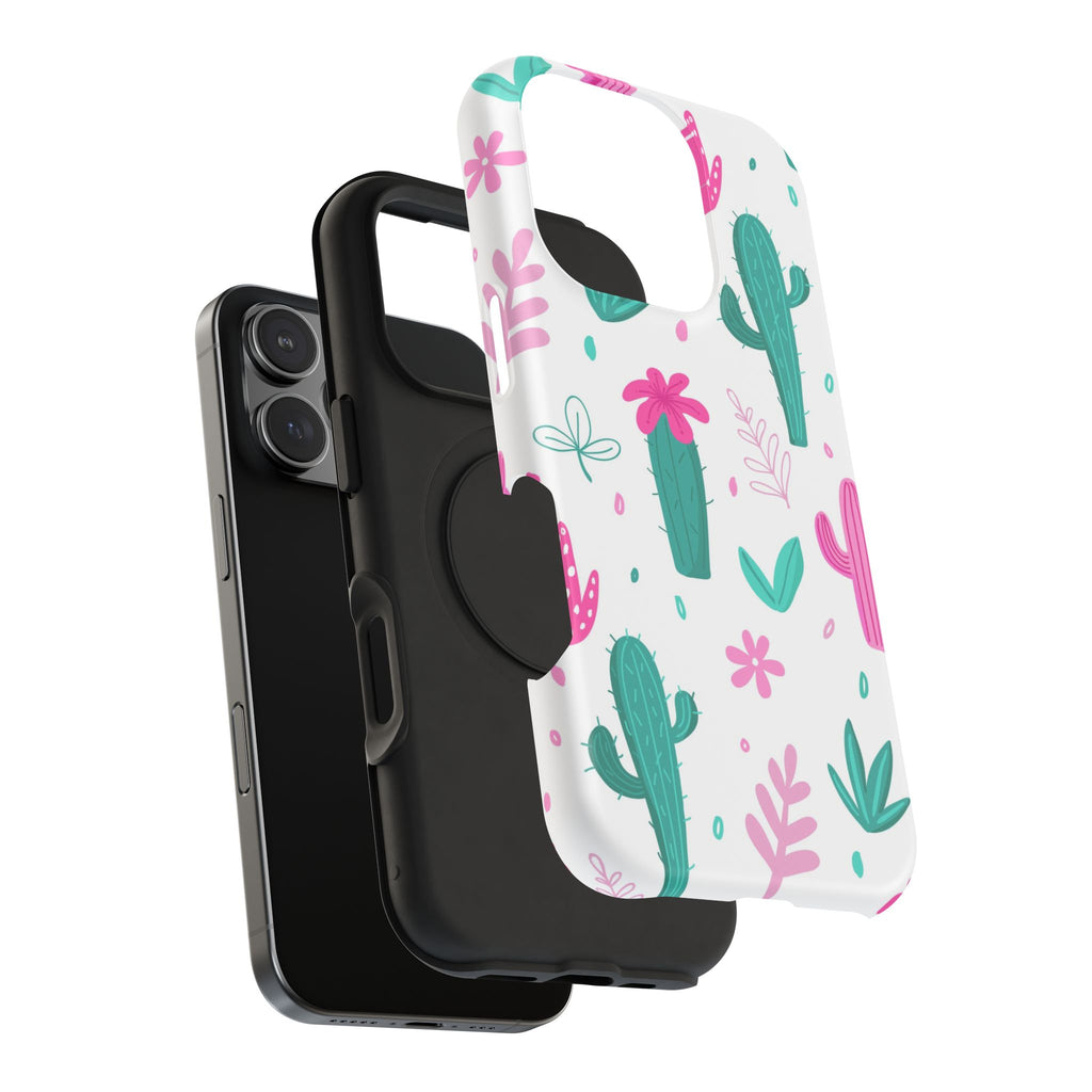 Cactus Pattern Impact Resistant Phone Case