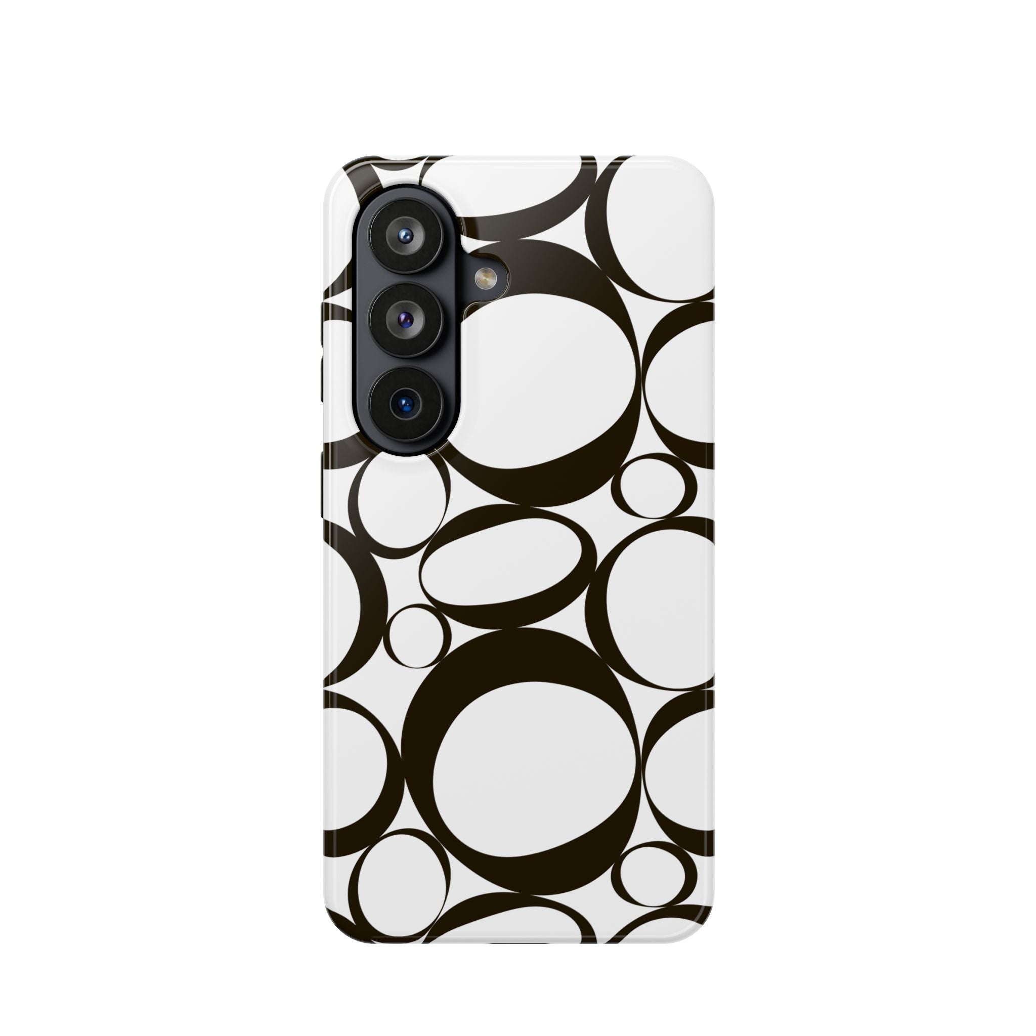 Black & White Impact-Resistant Phone Case - Durable