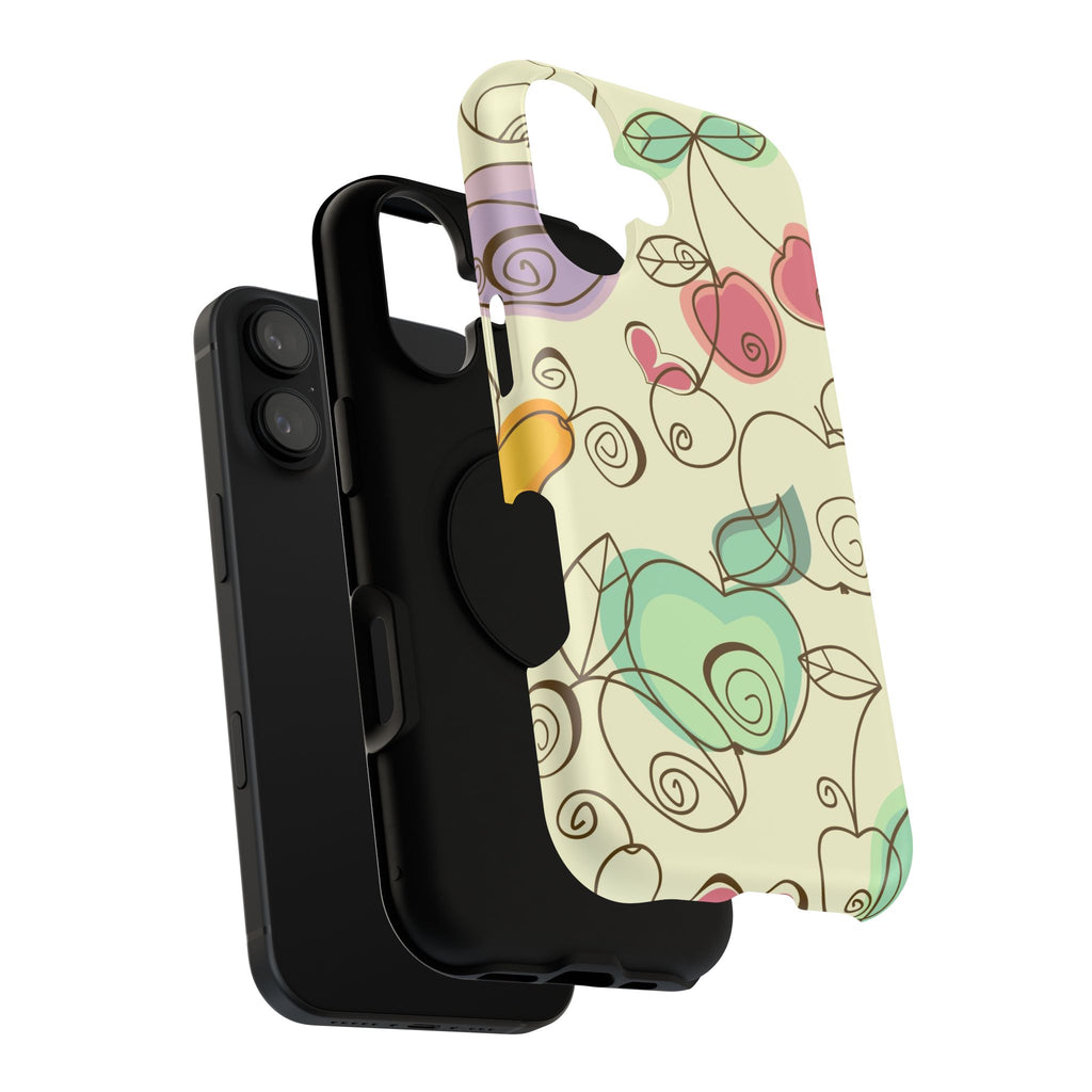 Colorful Floral Phone Case, Impact-Resistant