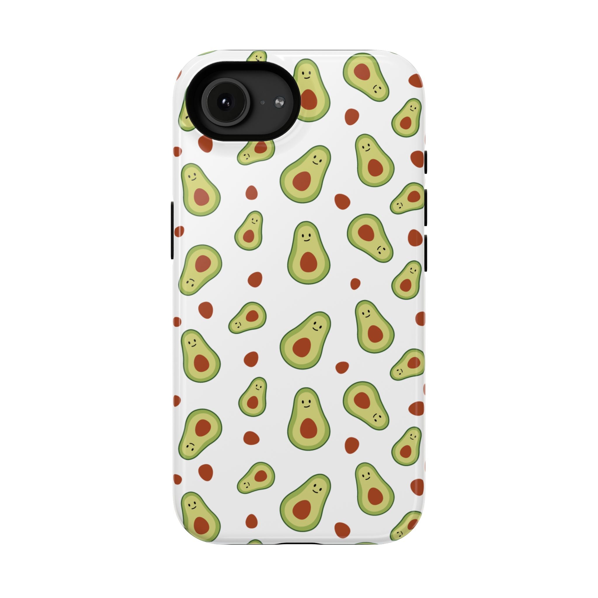 Avocado Pattern Impact-Resistant Phone Case — Cute Avocado Toss Design