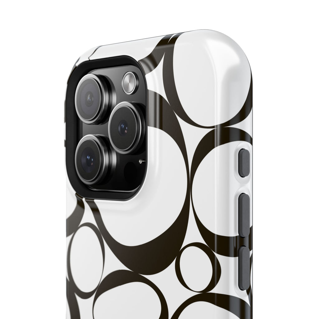 Black & White Impact-Resistant Phone Case - Durable