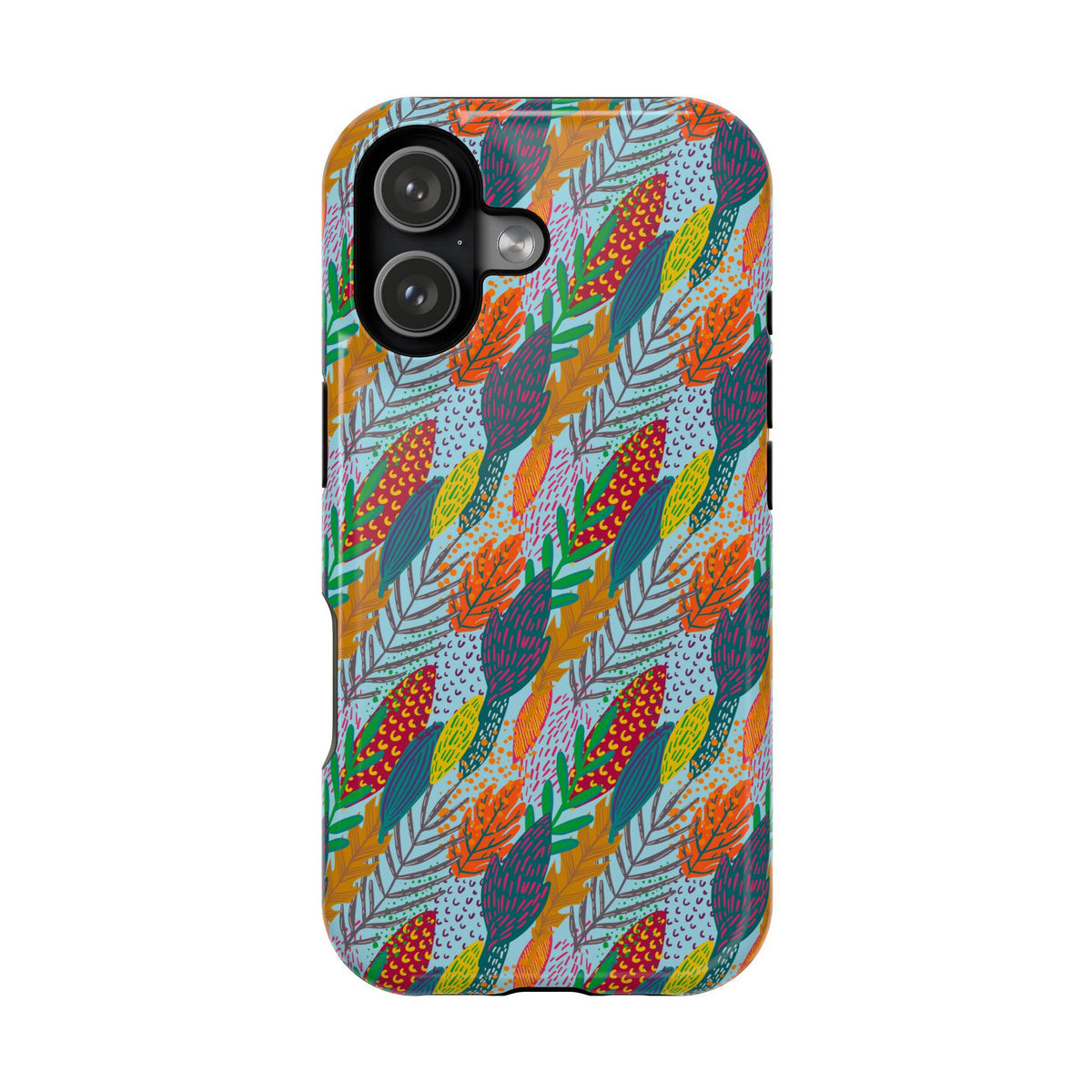 Floral Feather Magnetic Impact-Resistant for iPhone/Samsung