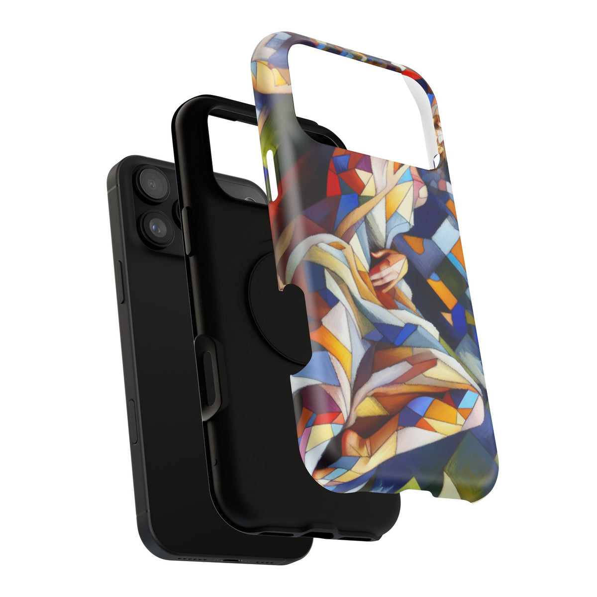 Stained Glass Angel Phone Case - Impact Resistant Art Phone Cover