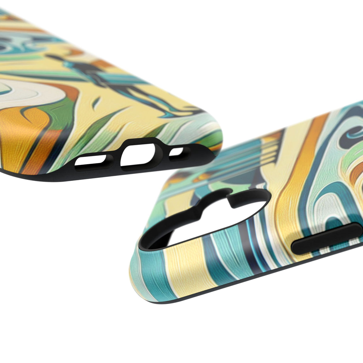Surfboard Wave Art Phone Case — Impact-Resistant Beach Vibes iPhone Case
