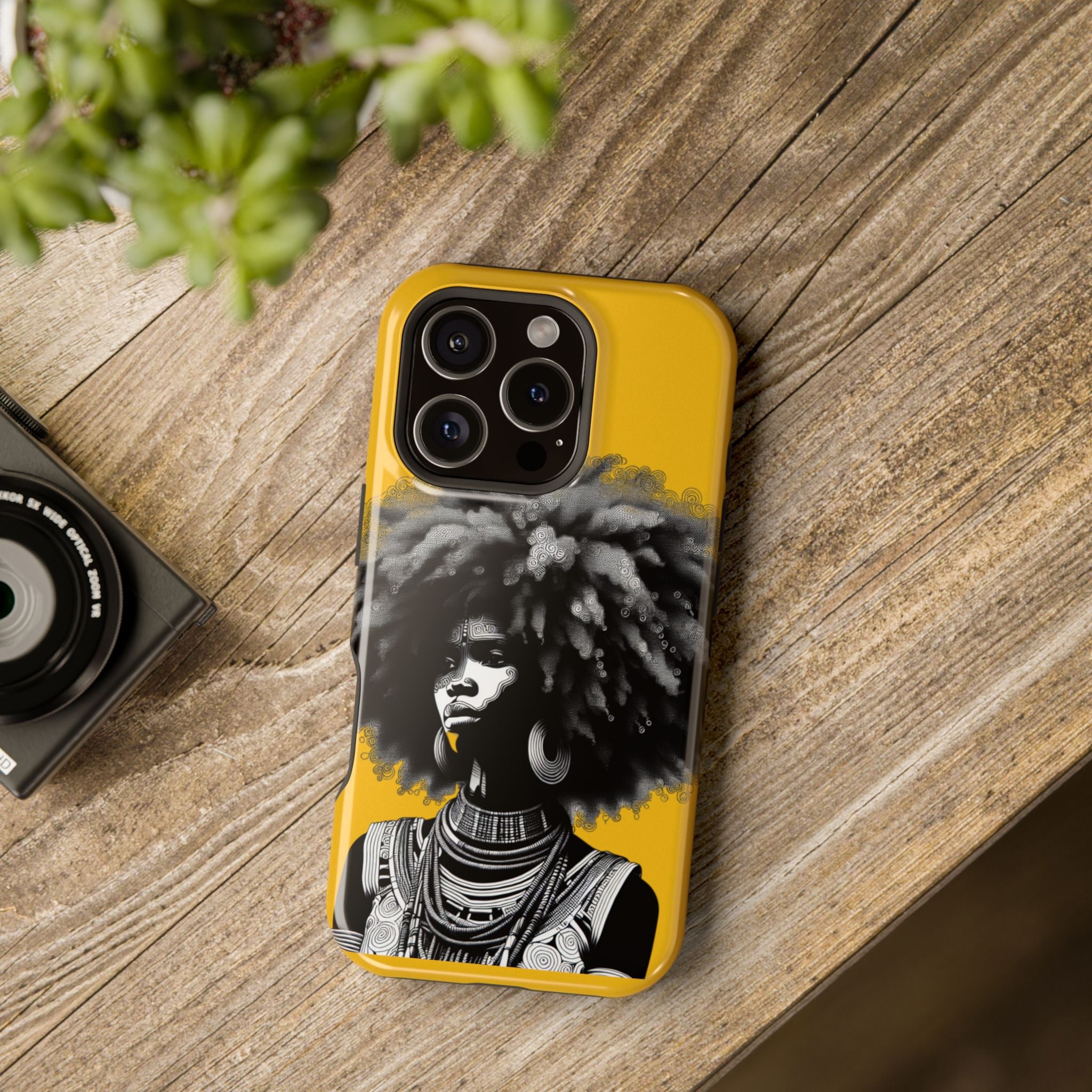Bold African Art Impact Resistant  Phone Case