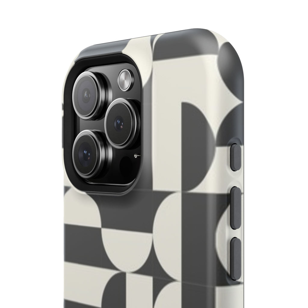 Black and White Design Impact-Resistant Case