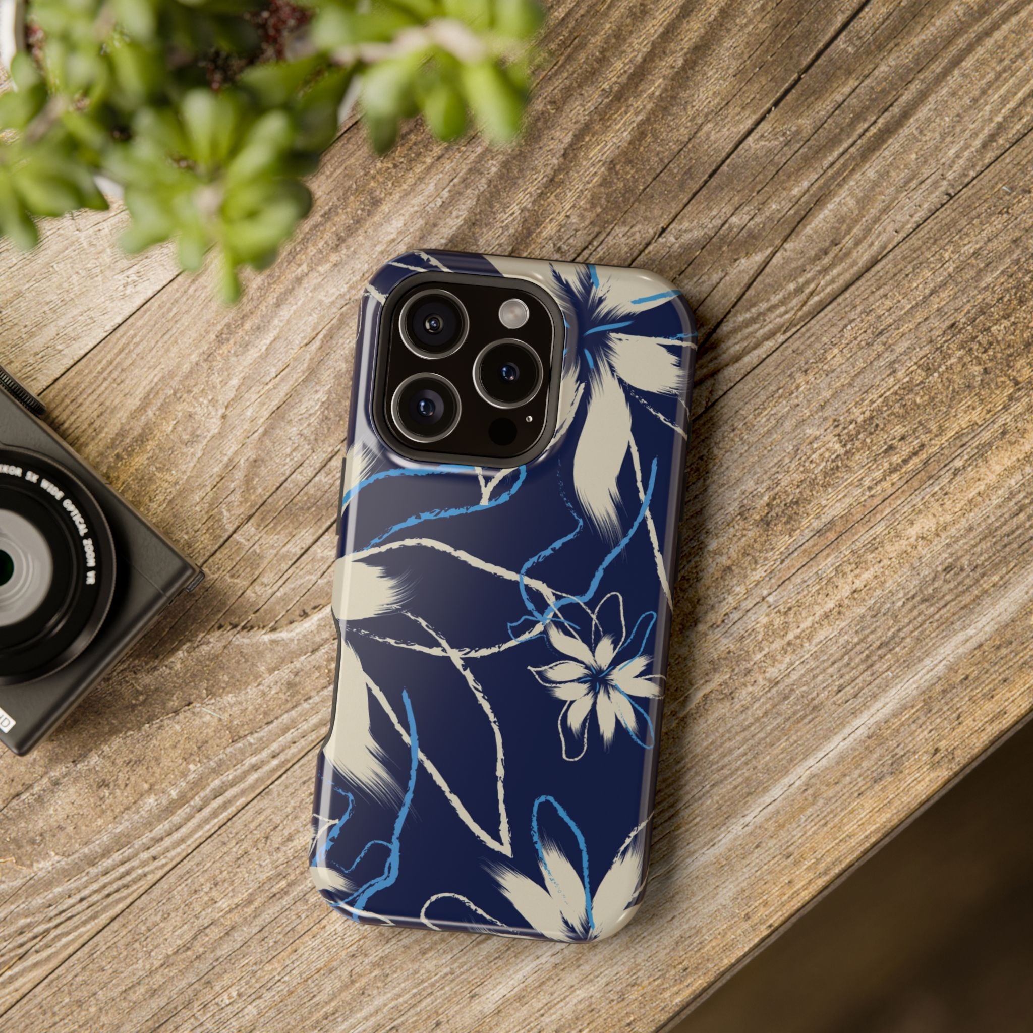 Floral Impact-Resistant Phone Case, Durable