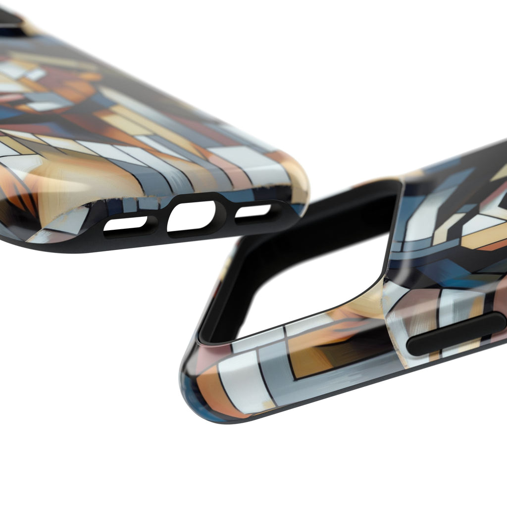 Impact-Resistant Case — Geometric Stained-Glass Woman Phone Cover