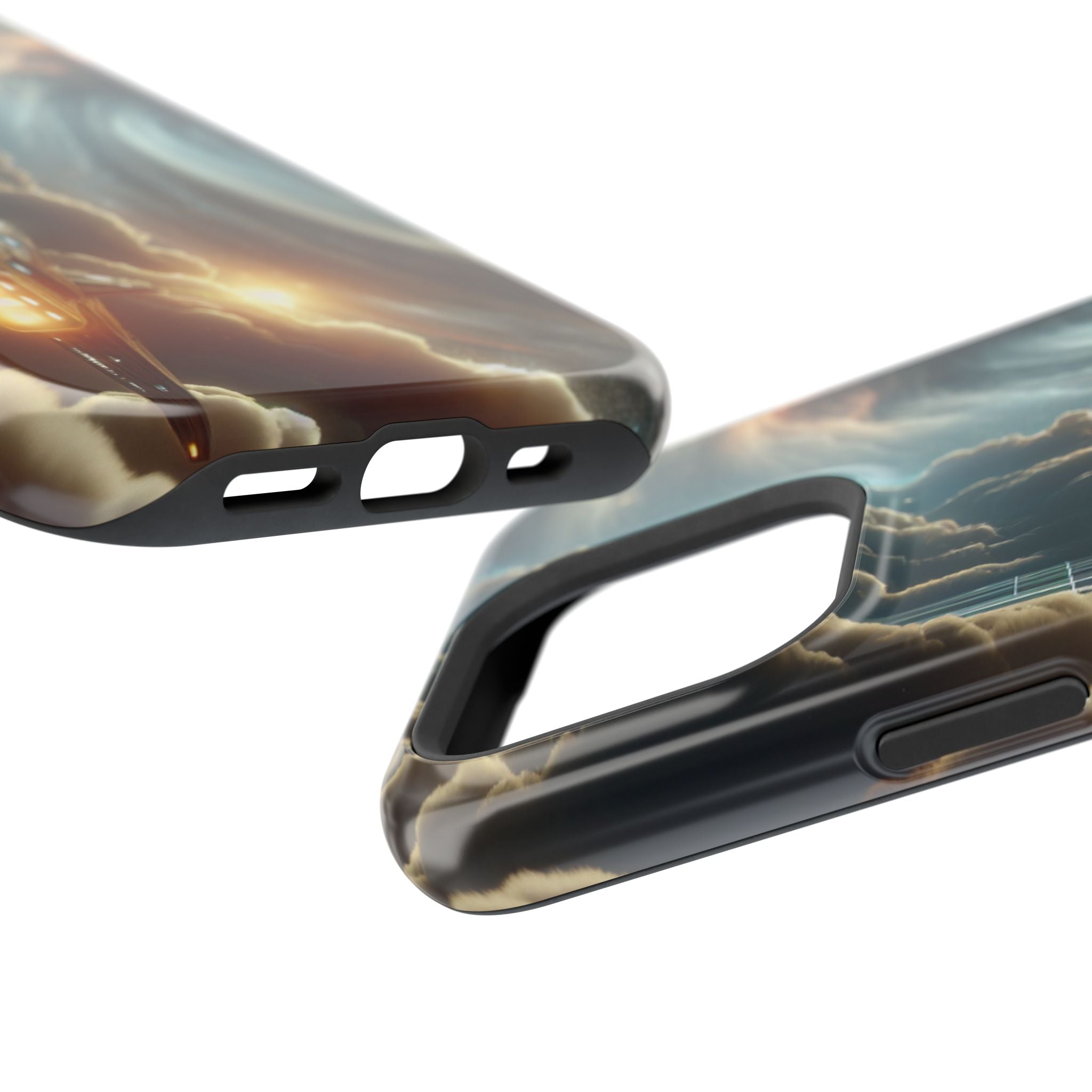 Cosmic Space Ship Impact Resistant Phone Case