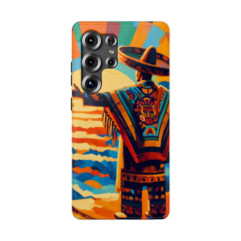 Aztec Sunset Phone Case — Impact‑Resistant Protective Cover