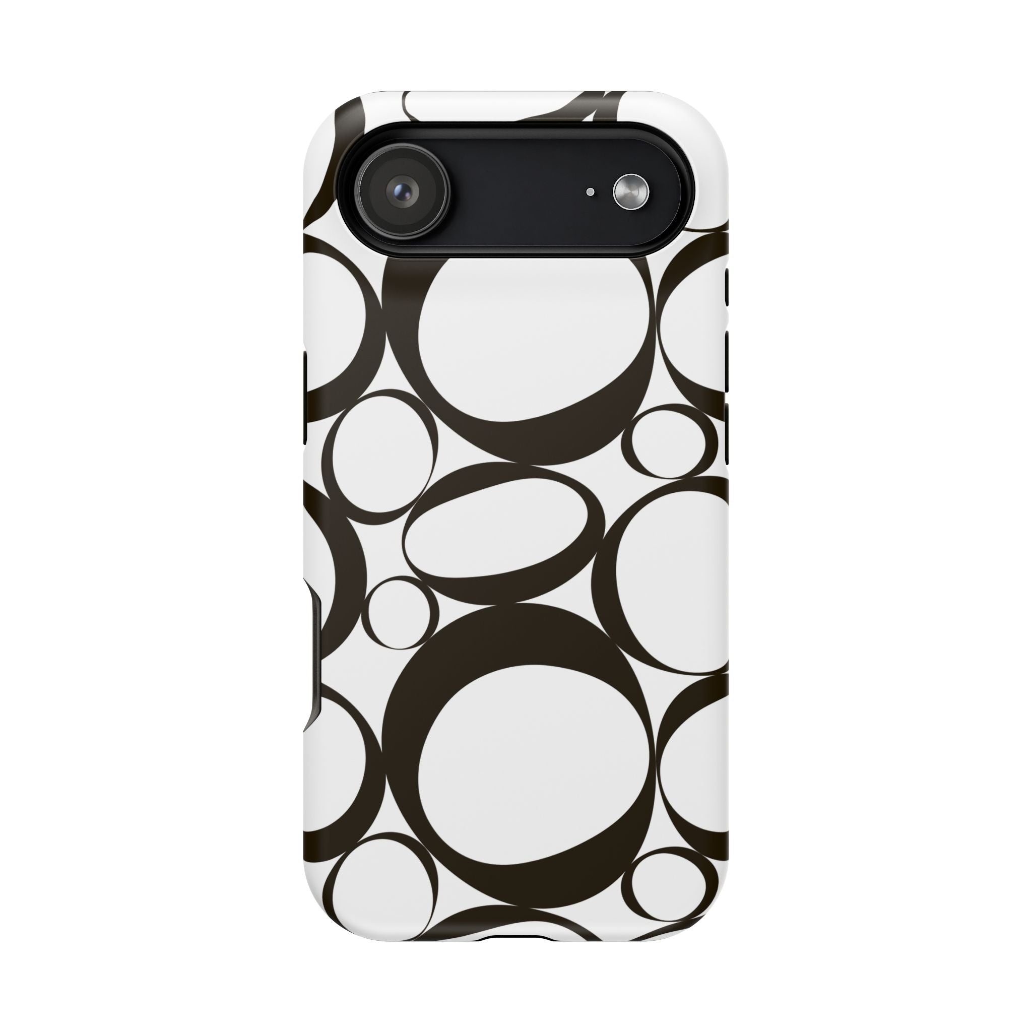 Black & White Impact-Resistant Phone Case - Durable