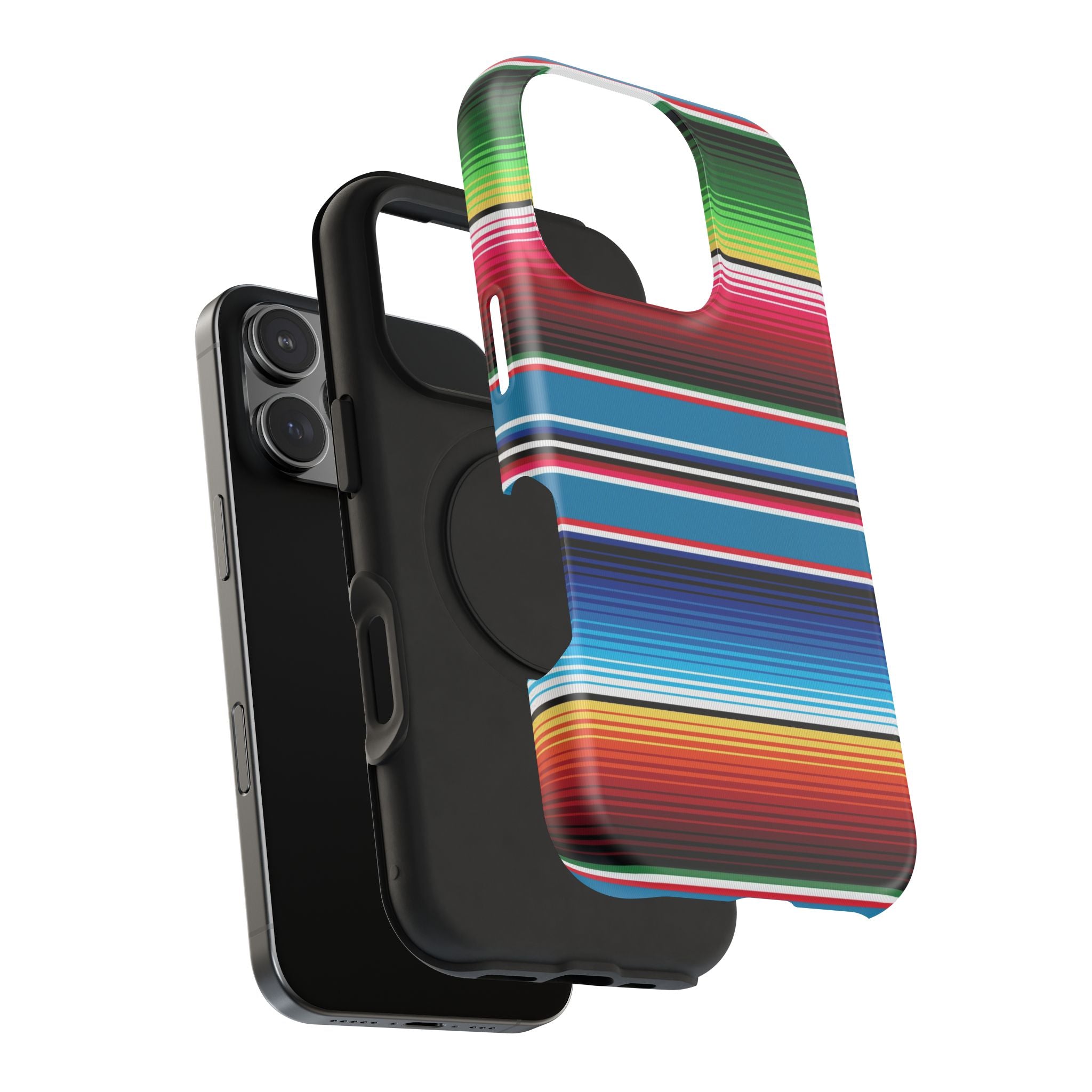 Sarape Striped Phone Case | Impact-Resistant