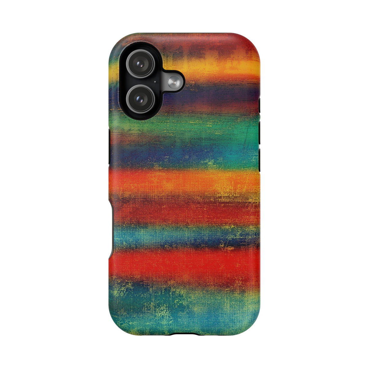 Colorful Striped Impact-Resistant Newest iPhone Protective Cover