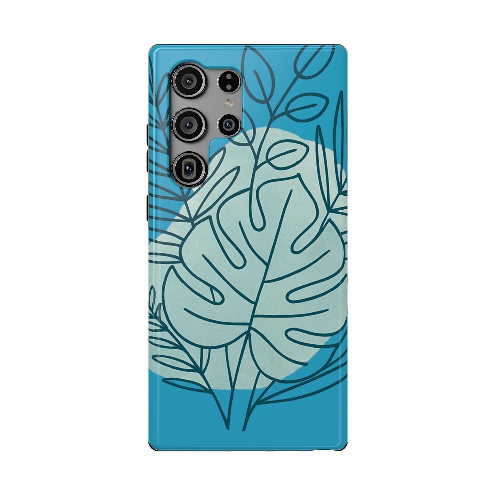 Tropical Floral Phone Case, Impact-Resistant