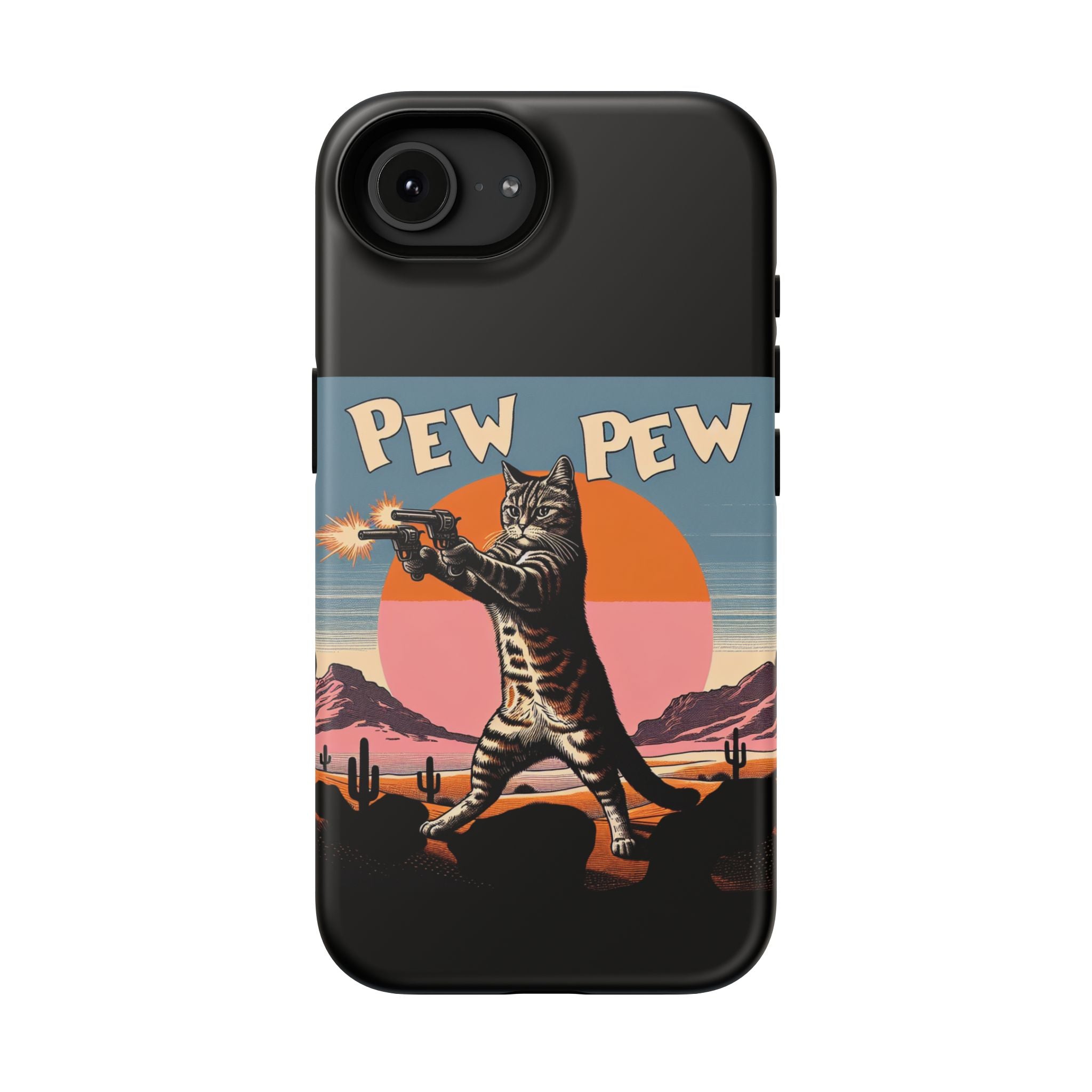 Impact Resistant Phone Case - Pew Pew Kitty