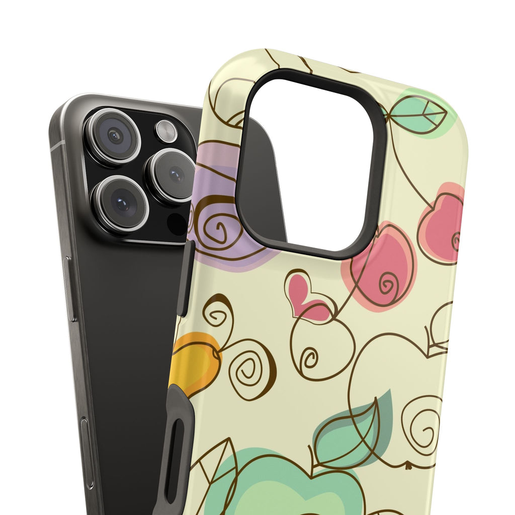 Colorful Floral Phone Case, Impact-Resistant